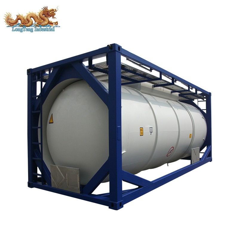UN 20ft T14 Rubber or PE lined ISO Tank Container for Sulfuric Acid 98%