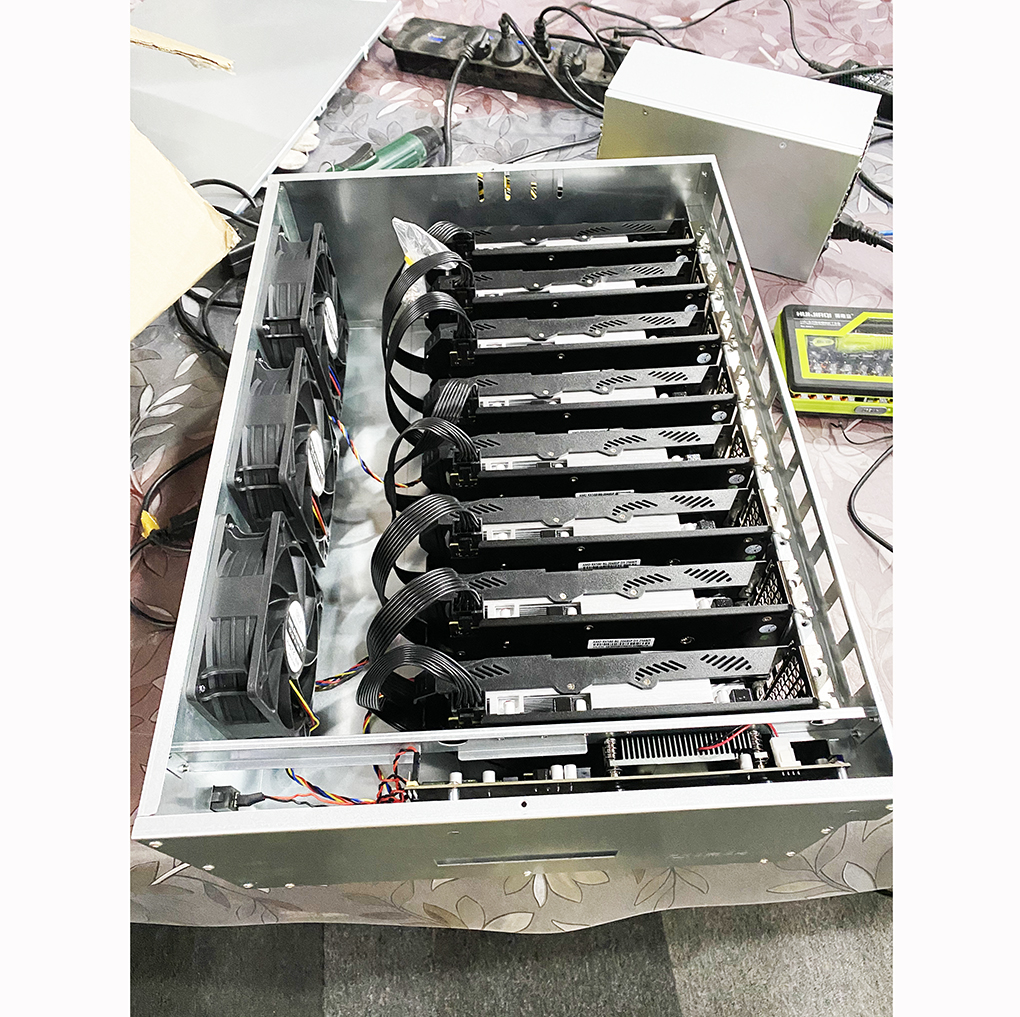 Графические карты rx580 8 Гб оборудование для майнинга 225mh/s-230mh/s eth miner 8gpu rx580 8 ГБ с блоком питания 2500 Вт