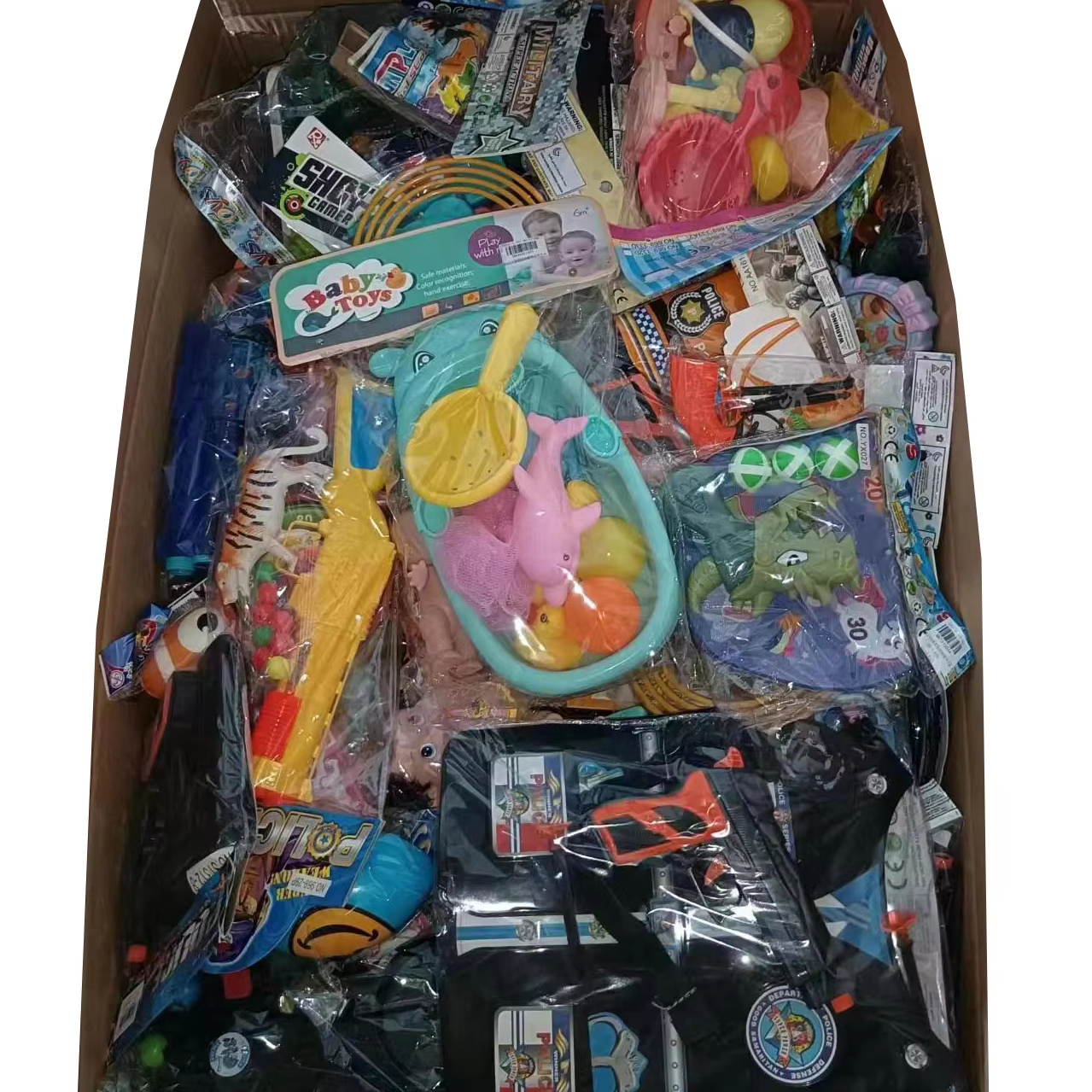 Plastic children's toys for sale in stock cheap toys and sold by kilogram inventory toys