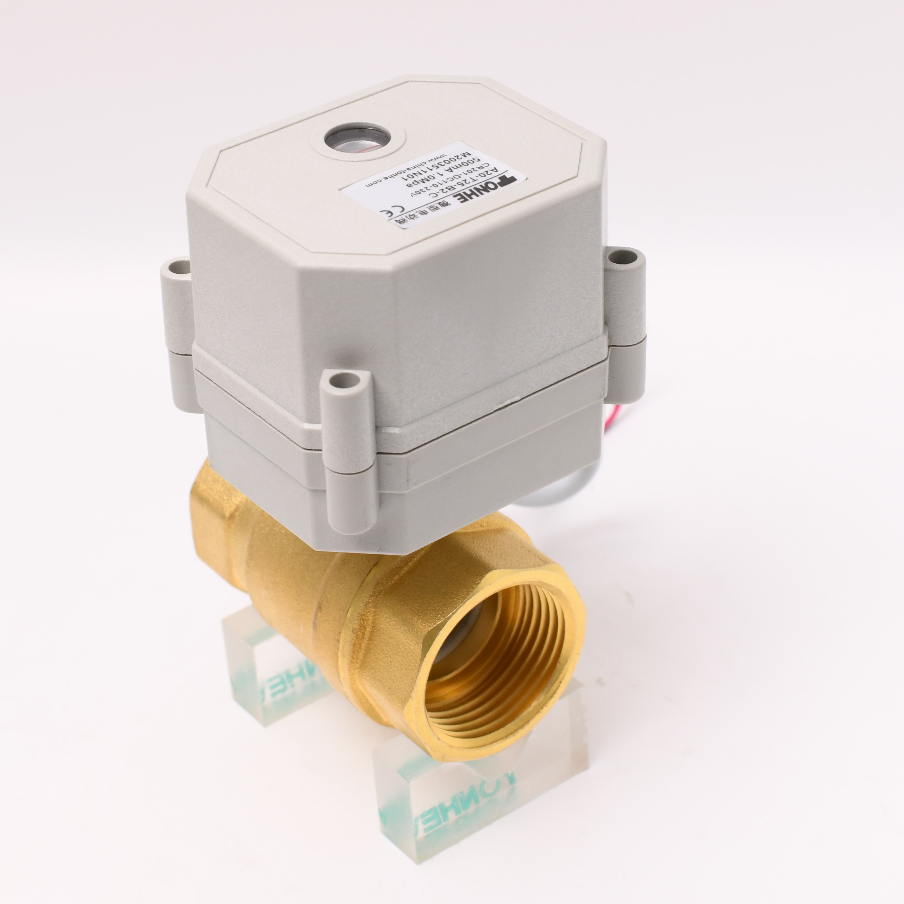 4-20mA 0-5V контрольный сигнал 2 way DN25mm Дозирующий клапан 1 "дюймов Латунь моторизованный Электрический пропорциональный клапан