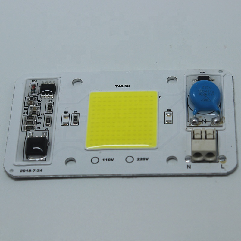 110v 220v Светодиодный прожектор 20 Вт, 30 Вт, 50 Вт Холодный/теплый белый Smart IC чип COB драйвер светодиодные лампы