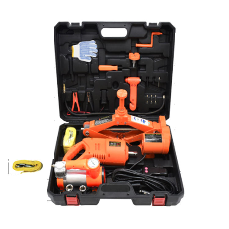 12V vehicle electric Jack Electric Jack set electric wrench air pump