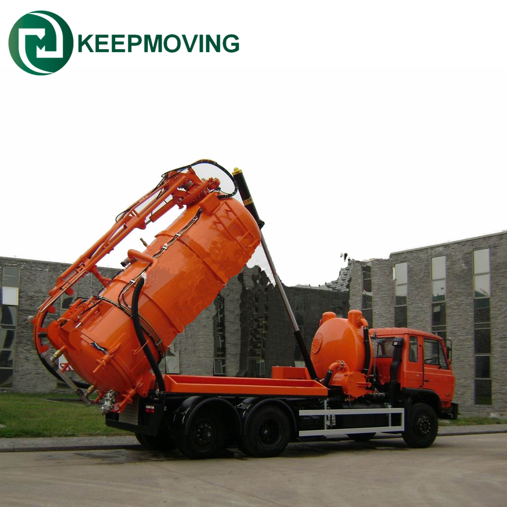 Heavy duty HOWO vacuum 8cbm Sewage Suction Truck for sale