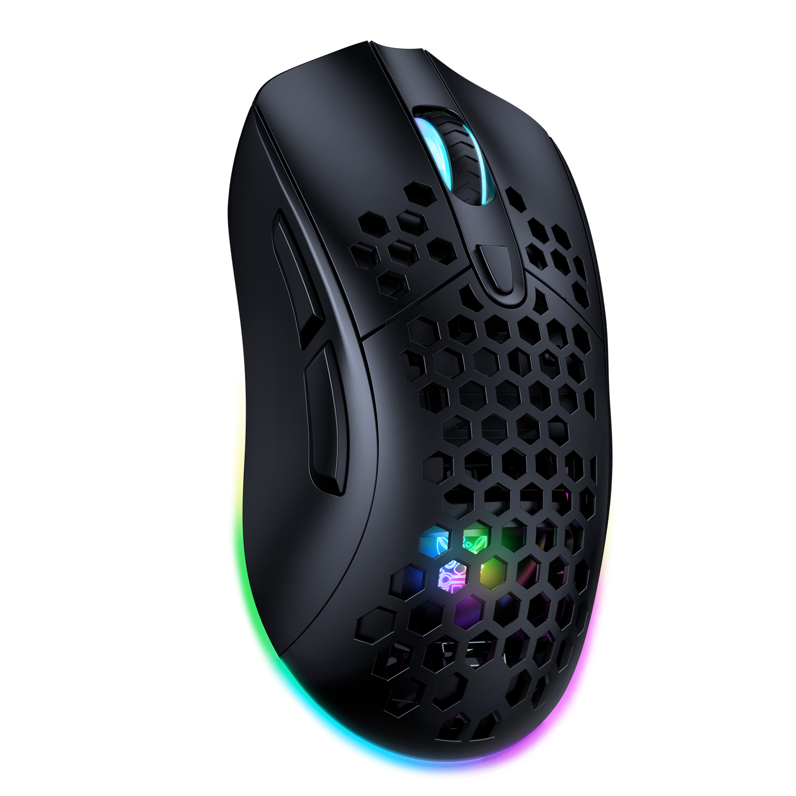 Беспроводная черная игровая мышь Onikuma CW906 для ПК, ноутбука и компьютера Mac с эргономичным дизайном