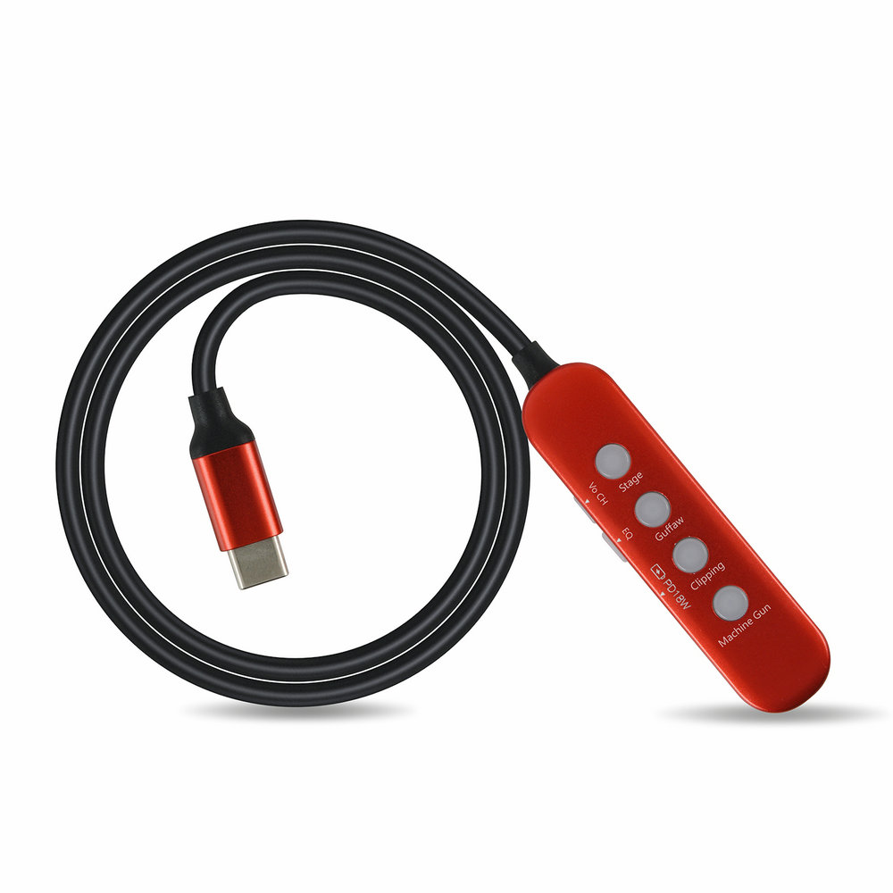 Миксер Для подкастов, портативная звуковая карта для прямого эфира, USB C до 3,5 мм, адаптер для мобильных игр, трансляций, трансляций и записи