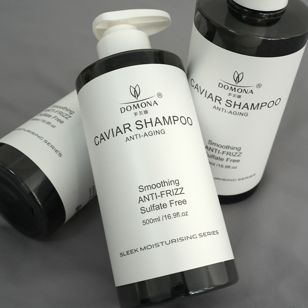 Private Label 100% Pure Vegan Caviar Shampoo Hair Care Mask Set Protein Organic Skincare No Salt Outfit Repairing Hair