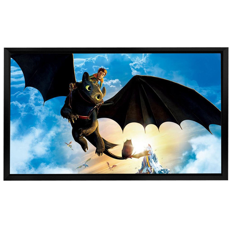 Экран для домашнего кинотеатра, 120 дюйма, 4K, 6 см