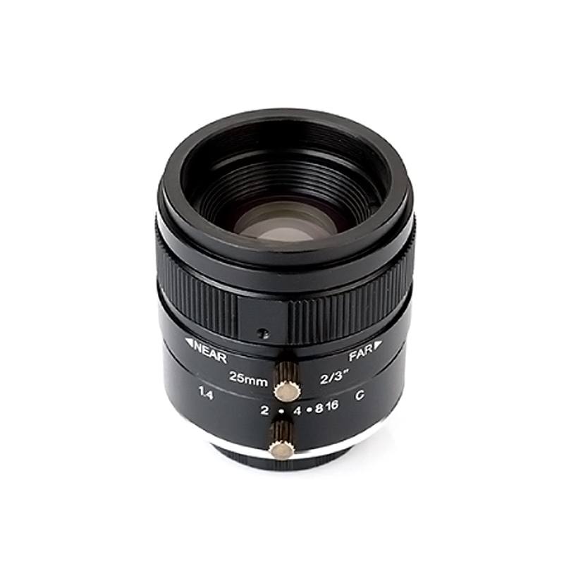 Machine Vision Low Distortion 2/3" F1.4-16 8 12 16 25 35 50mm Fixed Focus 5MP C-Mount FA Lens