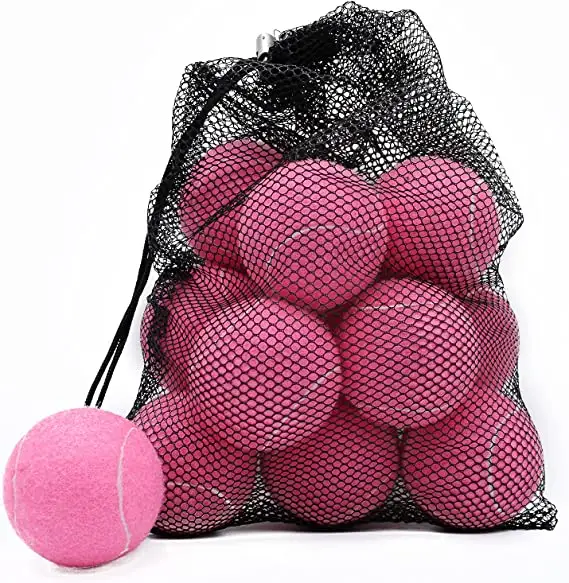 Wholesale colorful low price low pressurized soft beach padel tennis balls with mesh bag