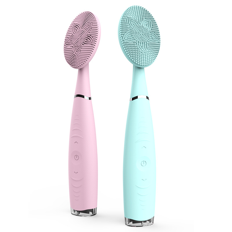 USB Водонепроницаемый ручка электрический силиконовый exfoliator удалить blackheads уход за кожей лица очищающая щетка
