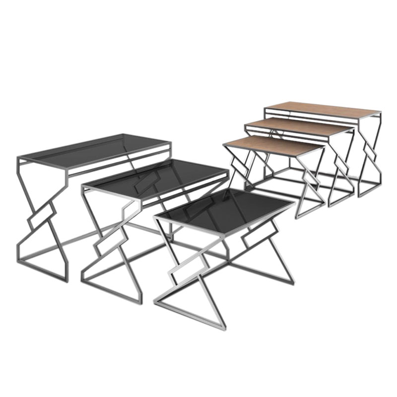 Buffet counter restaurant modern luxury design metal rectangular catering equipment dinner buffet table provide restaurant hotel