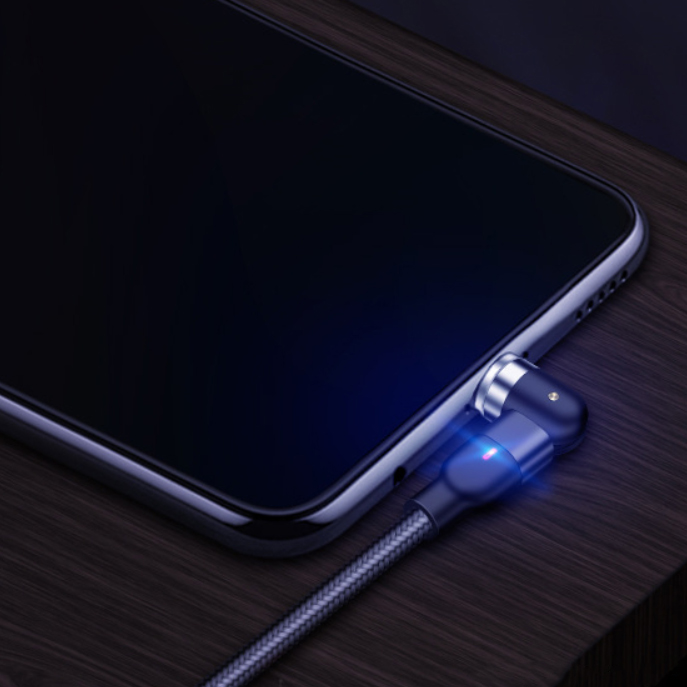 Лидер продаж 2020, высококачественный Usb-кабель TIKTOK для быстрой зарядки iPhone, Samsung, OnePlus, с вращением на 540 градусов