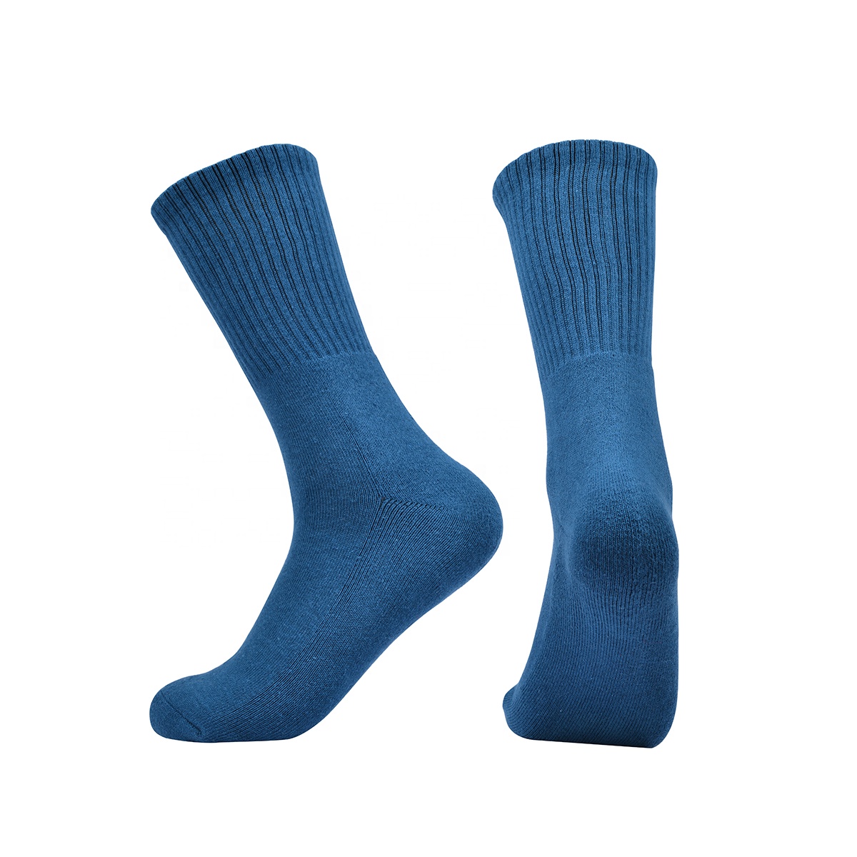 direct Custom Logo Mid-Calf Length Knitted Solid Color Women Cotton Socks Breathable Anti Slip Soft Socks