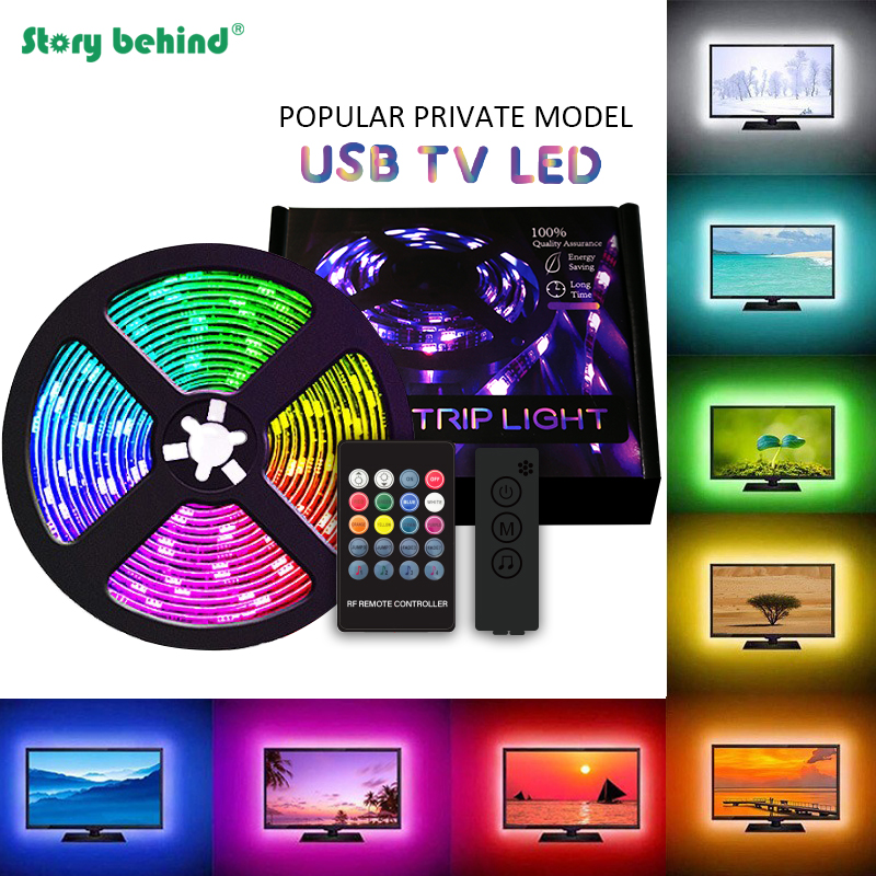Водонепроницаемая светодиодная RGB лента с голосовым управлением через приложение Bluetooth для подсветки USB buletooth TV