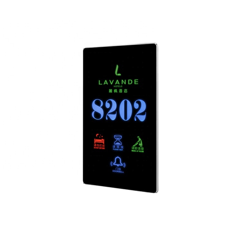 Hotel Electronic Doorplate with Room Number/Do Not Disturb /Clean up system