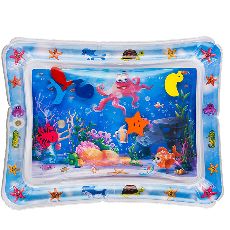 Надувной водяной коврик для ребенка tummy time