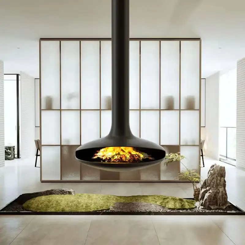 Decorative Suspended Heating Steel Stove Hanging Fireplace