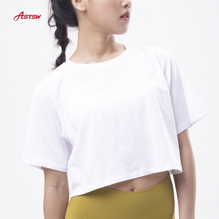 Wholesale Custom Women T-shirt Yoga Top Workout Gym Tank Tops Women Fitness Crop Tops
