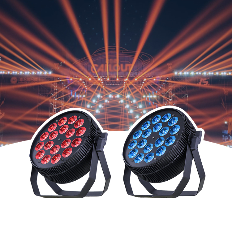 Professional Stage Lighting 180W Flat dmx Led 18*10w RGBW 4 In 1 Zoom Par Party Light With Bar Ktv Effect Lighting