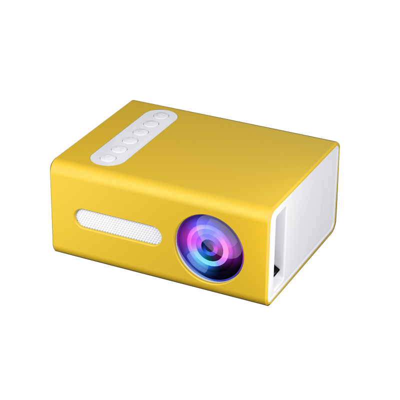 New Update T300 Mini Short Throw Projector 500:1 Contrast Built in Speaker HD Led Projector