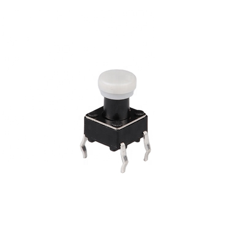 vertical THD tact switch 6*6*7mm with white cover