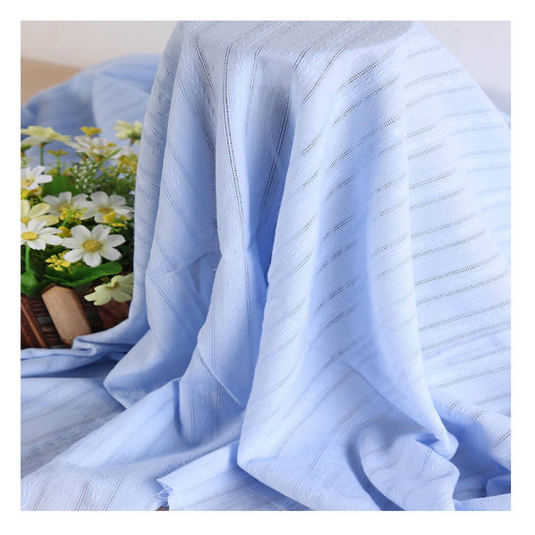Custom Soft Premium 100% Cotton Print Stretch Fabric Clothes Jacquard
