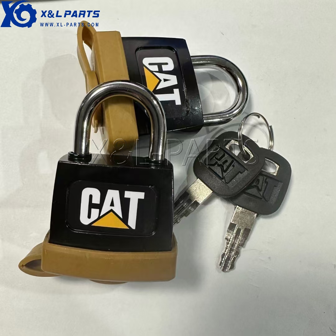 Construction Machinery Spare Parts Square Safe Excavator Key Locks For Caterpillar