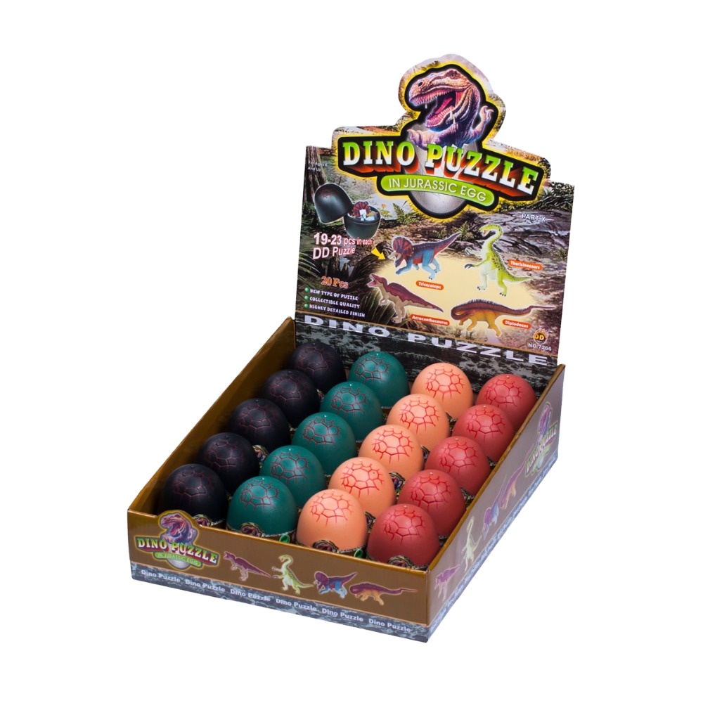 Оптовая продажа, самые популярные 3D головоломки, Обучающие игрушки, пластиковые Яйца динозавра для детей, модель аниматрона