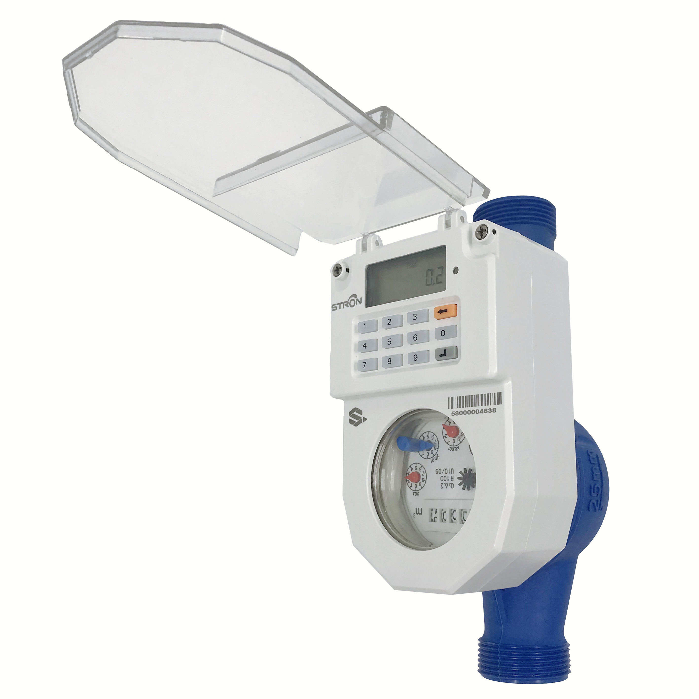 STS Compliance Hot Sell Smart R100 Prepaid Prepaid Plastic Water Meter with Vending Software