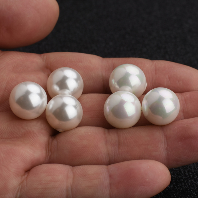 2mm-16mm Wholesale Through Hole 5810 Round Shell Pearl Beads for Jewelry Making
