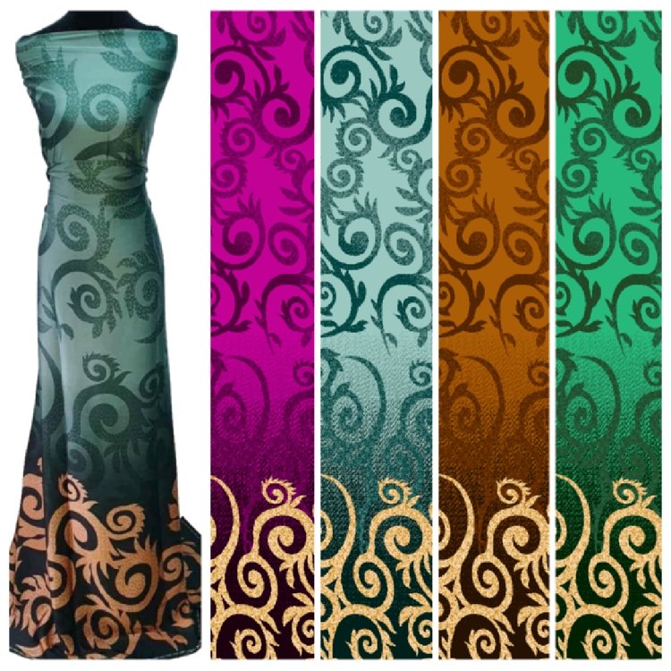 Good Quality Floral Print Silk Satin Fabric 100% Polyester Stretch Satin Printing Fabric For Dress
