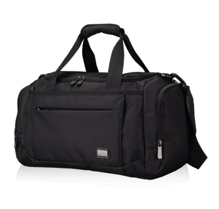 Portable Nylon Duffel Gym Sports Bag with shoe compartment