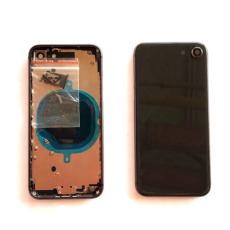 Полный Корпус в сборе крышка аккумулятора для iphone 8 задняя крышка