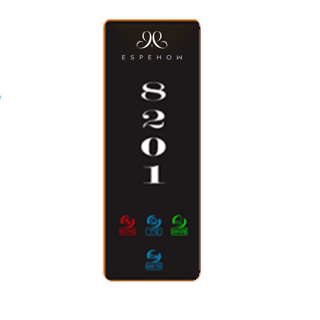 LED Backlight Digital Display Colors Hotel Room Number Door Sign Plate Electronic Hotel Doorplate
