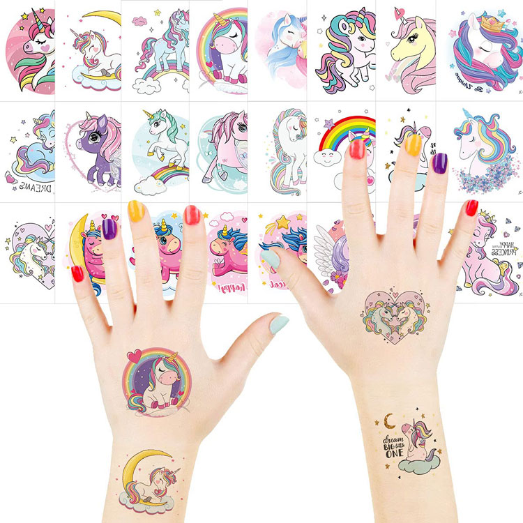 Eco Friendly Ink Printing Temporary Removable Body Cute Decoration Tattoo Sticker For Kids