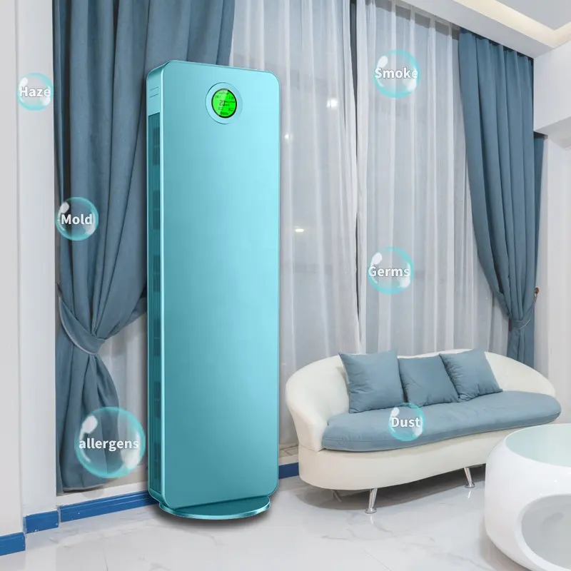 Beauty Salon Large Area Remove Germs Allergies Uv Wifi Blue 8 Stage Air Purifier