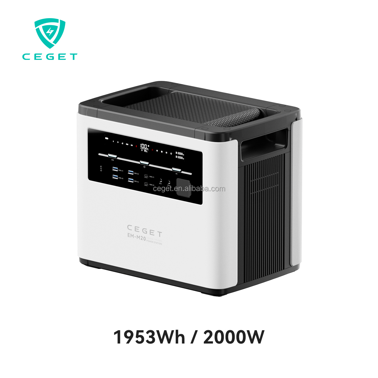 CEGET 2000W Power Station Portable LMO Lithium Batteries Electric Generator for Home