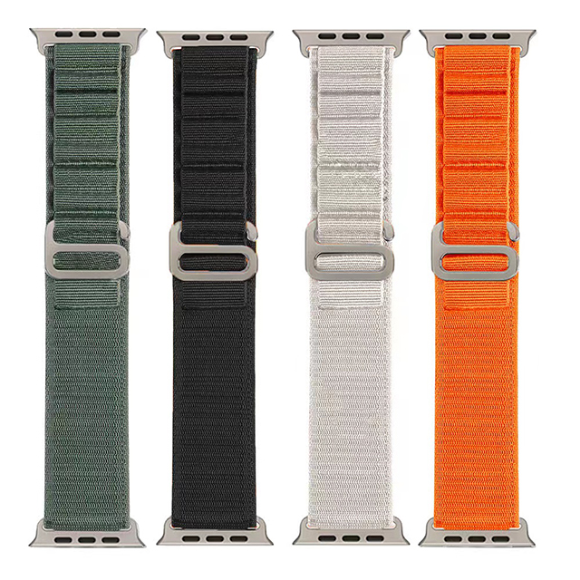 Нейлоновая плетеная лента 42/44/45/49 мм оранжевого цвета для apple watch series 8 ultra watch GS8PRO