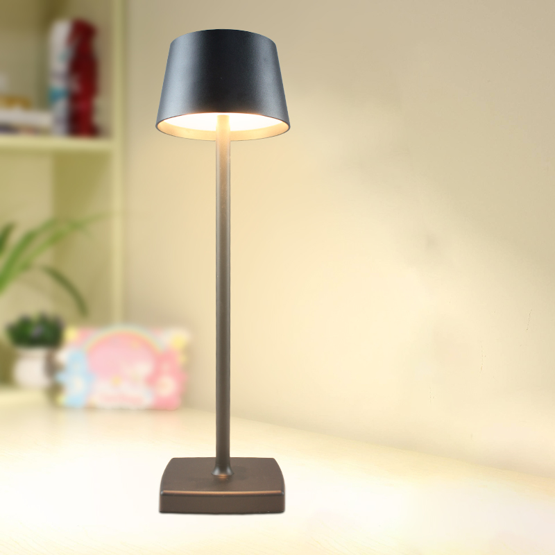 Hot Selling Cordless Rechargeable Battery Operated Hotel Table Lamp LED Reading Book Light With USB Interface