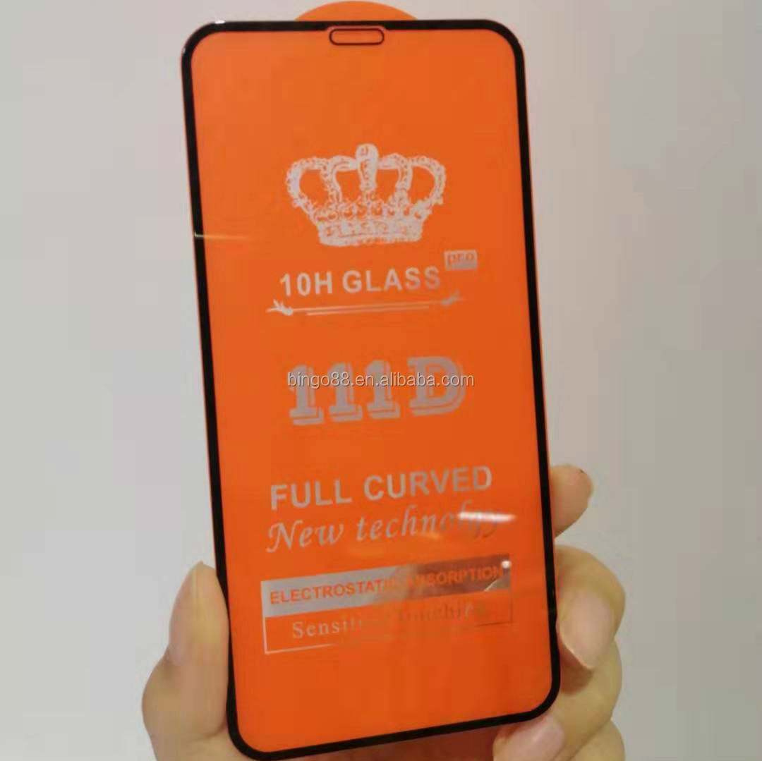 111D 2.5D silk printing new Model Glass Screen guard tempered glass protective film be available for IPHONE 11 PRO MAX