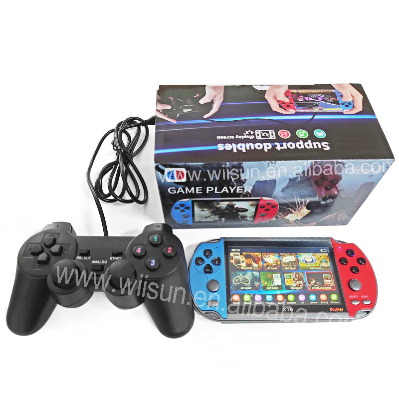 Consola X 19 Ретро портативная консоль с бесплатным управлением Consola de juegos ручная игровая консоль для видеоигр psp