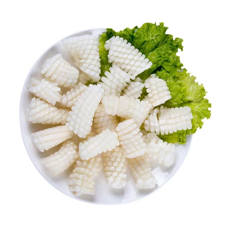 Замороженные морепродукты, обработанные, замороженные цветы кальмара