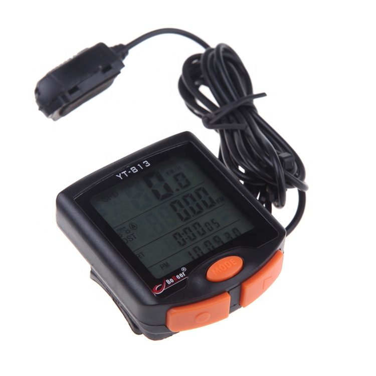 YT-813 Bike Speed Meter Multifunction Waterproof Sports Wired Speedometer Computer Bicycle