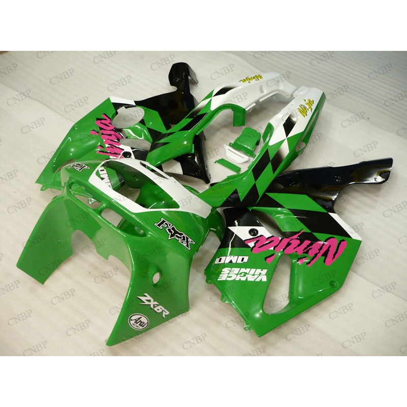 Zx6r 1994 обтекатель для Kawasaki Zx6r 94 95 комплекты обтекателей 636 Zx-6r 1994 - 1997 Обтекатели зеленого, черного и белого цветов
