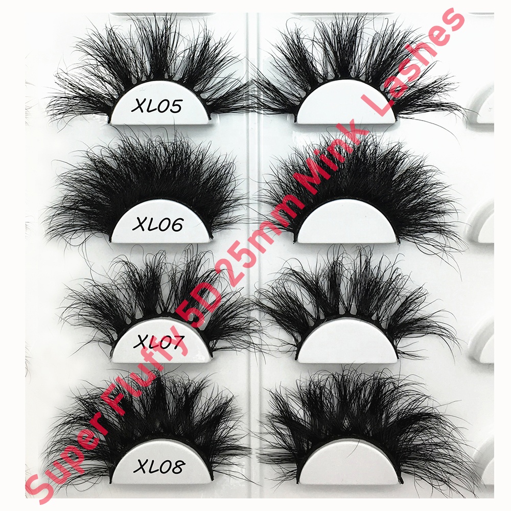 China Wholesale Cheap Luxury 3d 5d Mink private label mink lashes super fluffy 25mm mink eyelashes