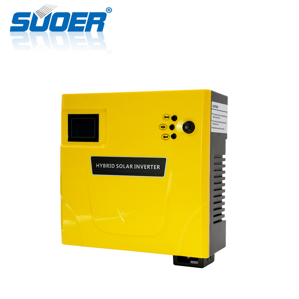 Suoer 24V 2400VA хорошая цена ЖК-дисплей инвертор PWM солнечный контроллер модифицированный синусоидальный инвертор Гибридный солнечный инвертор