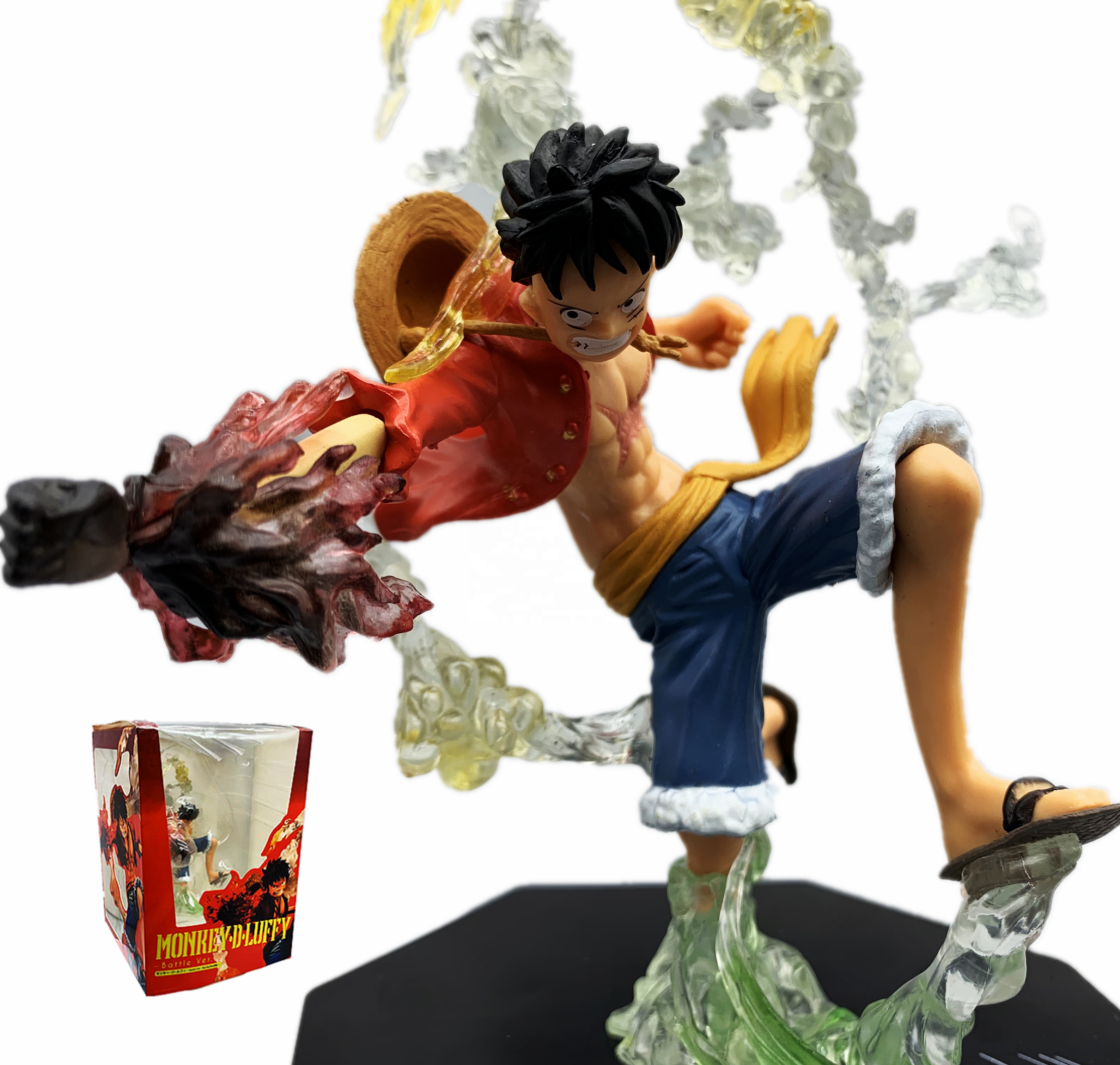 Фигурка Аниме ONE PIECE Monkey D Luffy Gear 2 Red Rock, мультяшная модель, игрушка, фигурка из смолы
