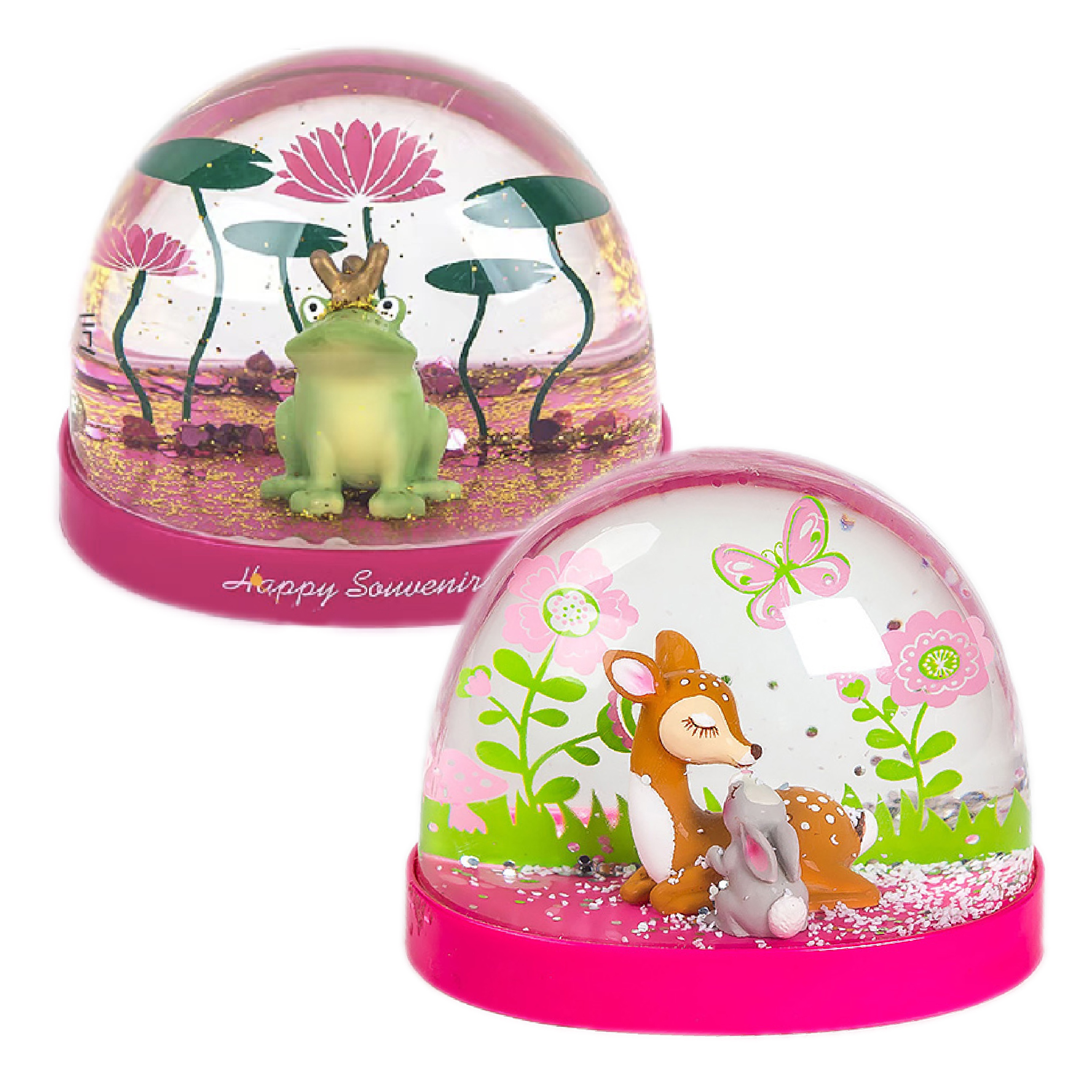 Hot sale Christmas deer Plastic Acrylic Snow Water Globe souvenir snow globe Scenic spots snow globe