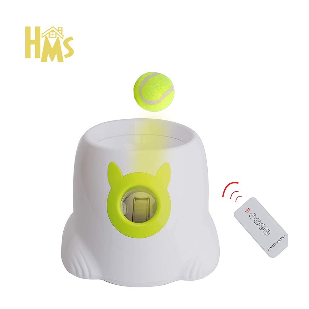 Интерактивные игрушки HMS для домашних животных, автоматическая пусковая установка для собак и теннисных мячей с пультом дистанционного управления