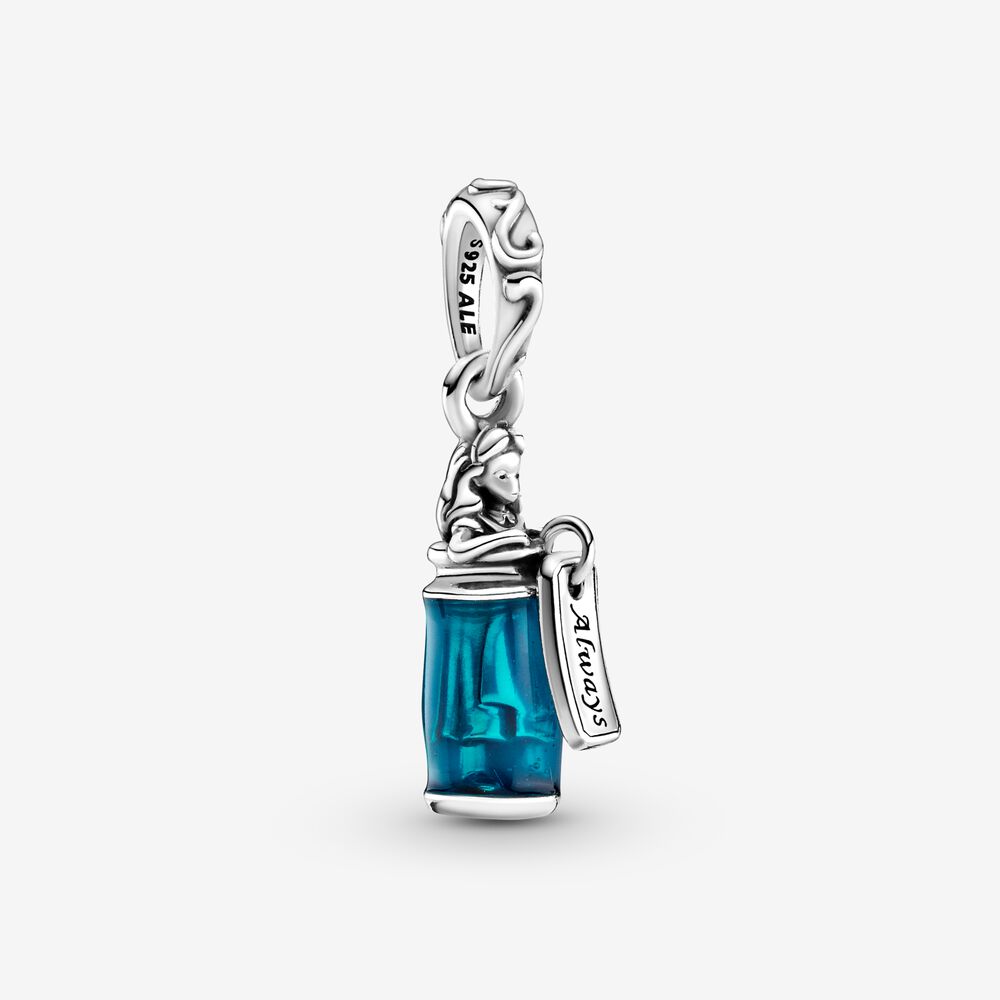 925 стерлингового серебра Disney с оформлением в стиле «Алиса в стране чудес Drink Me с позолоченным кольцом, соответственные Пандоре обаятельные Браслеты и ожерелья DIY, иных ювелирные изделия подарок на день матери